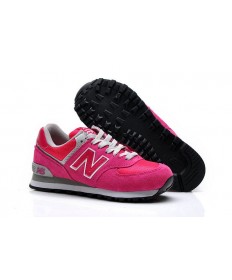 New Balance 574 Rosa, Weiß für sneakers der damen