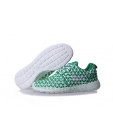 Nike Roshe Run Triangles Grün / Weiß für damen schuhe