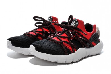 Nike Air Huarache herren rote und schwarze sneakers