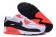 Nike Air Max 90 Spring Sneakers weiß-schwarz-orange für damen