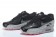 Nike Air Max 90-Pelz-schuhe schwarz-grau