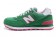 574 New Balance Grün, Weiß + Rosa für sneakers der damen