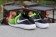 Nike Roshe Run Trainer sneakers Schwarz und leuchtend grün Gradienten