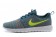 Nike Flyknit Roshe Run Schieferblau / Fluorescent gelb / orange herren sneakers